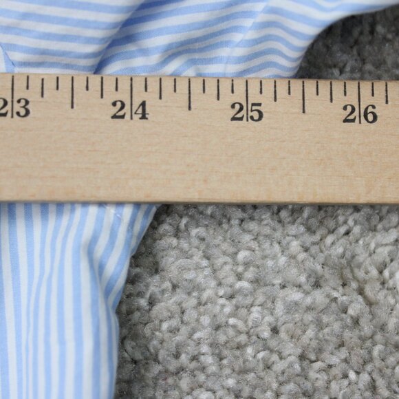 Vineyard Vines Murray Shirt Mens Large Blue/White Striped Long Sleeve Cotton - Picture 10 of 12